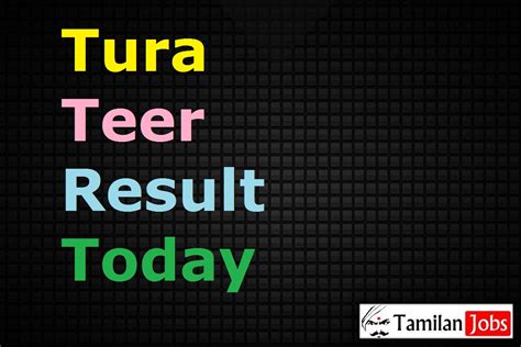 tura teer result list today|Teer .